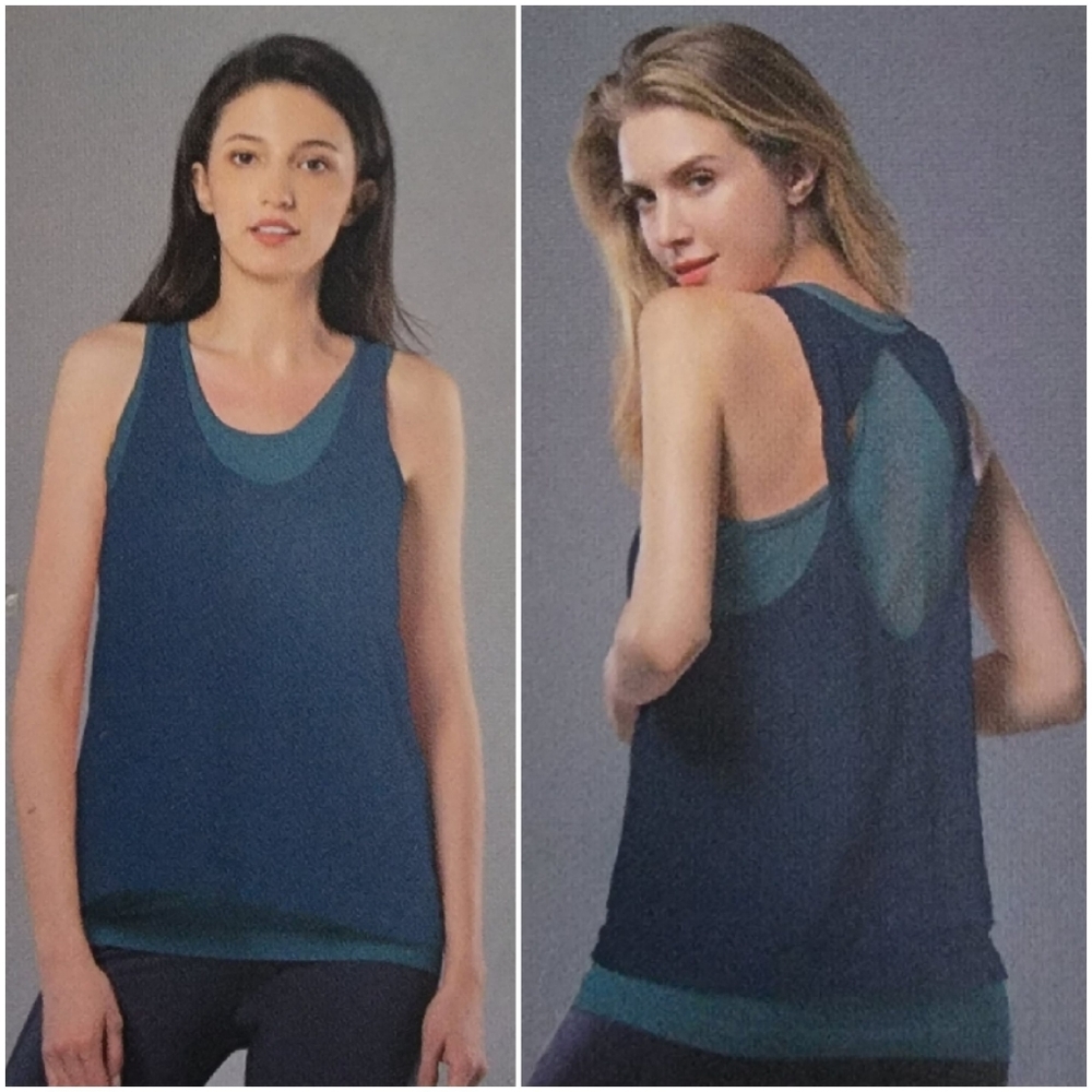 TANGERINE Women's Double Layer Active Tank Top